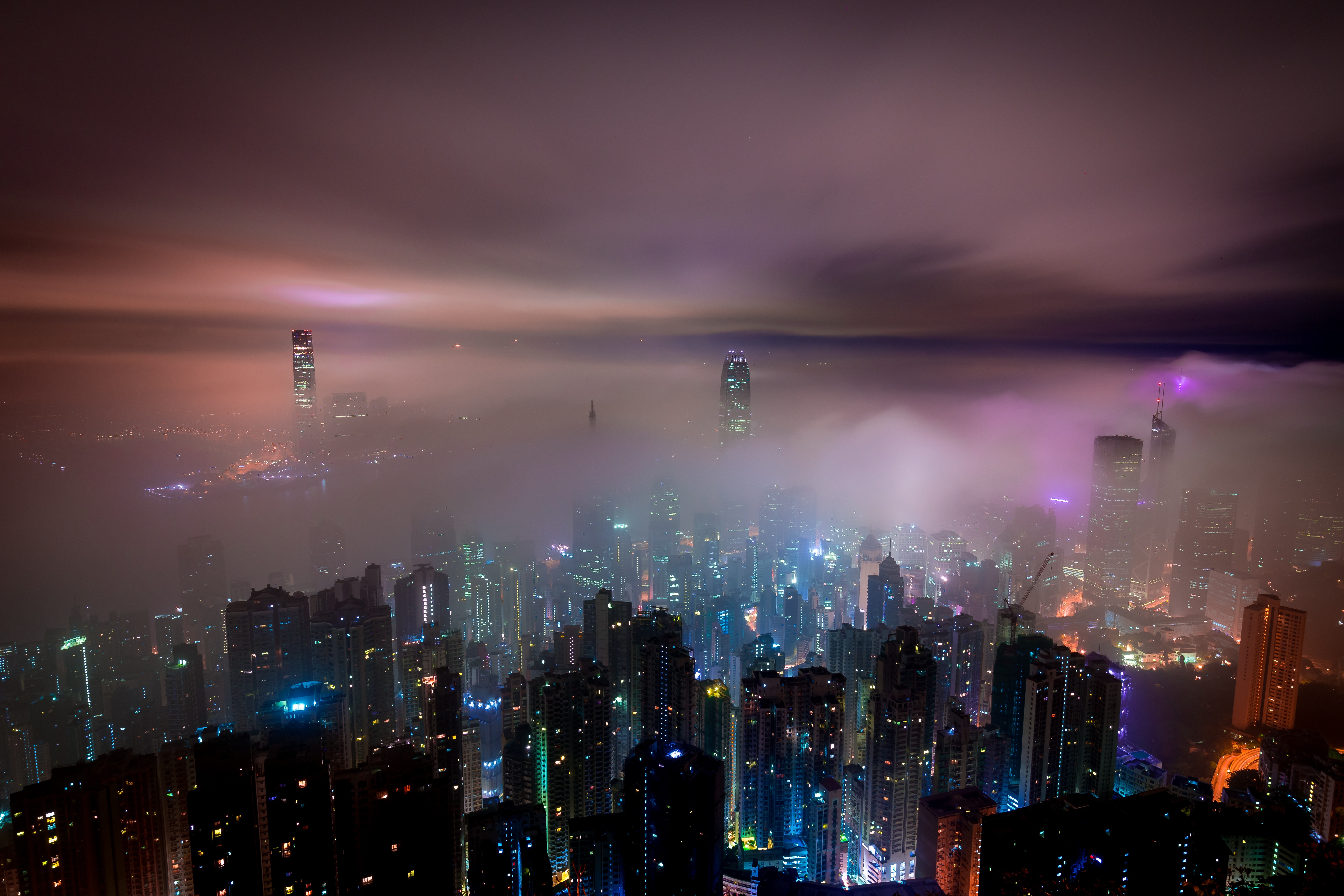 Hongkong night lights